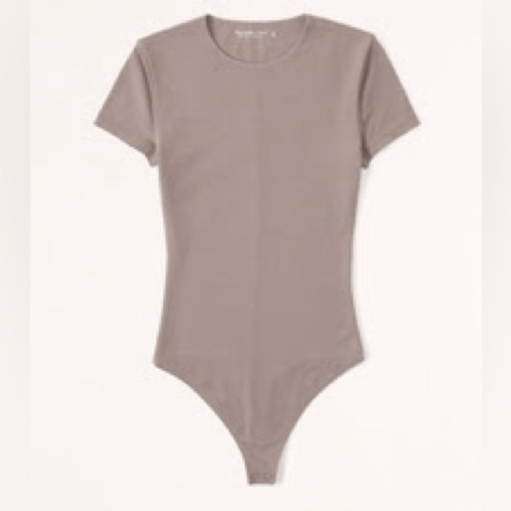 Short- sleeved Cotton Seamless Fabric Crew Bodysuit